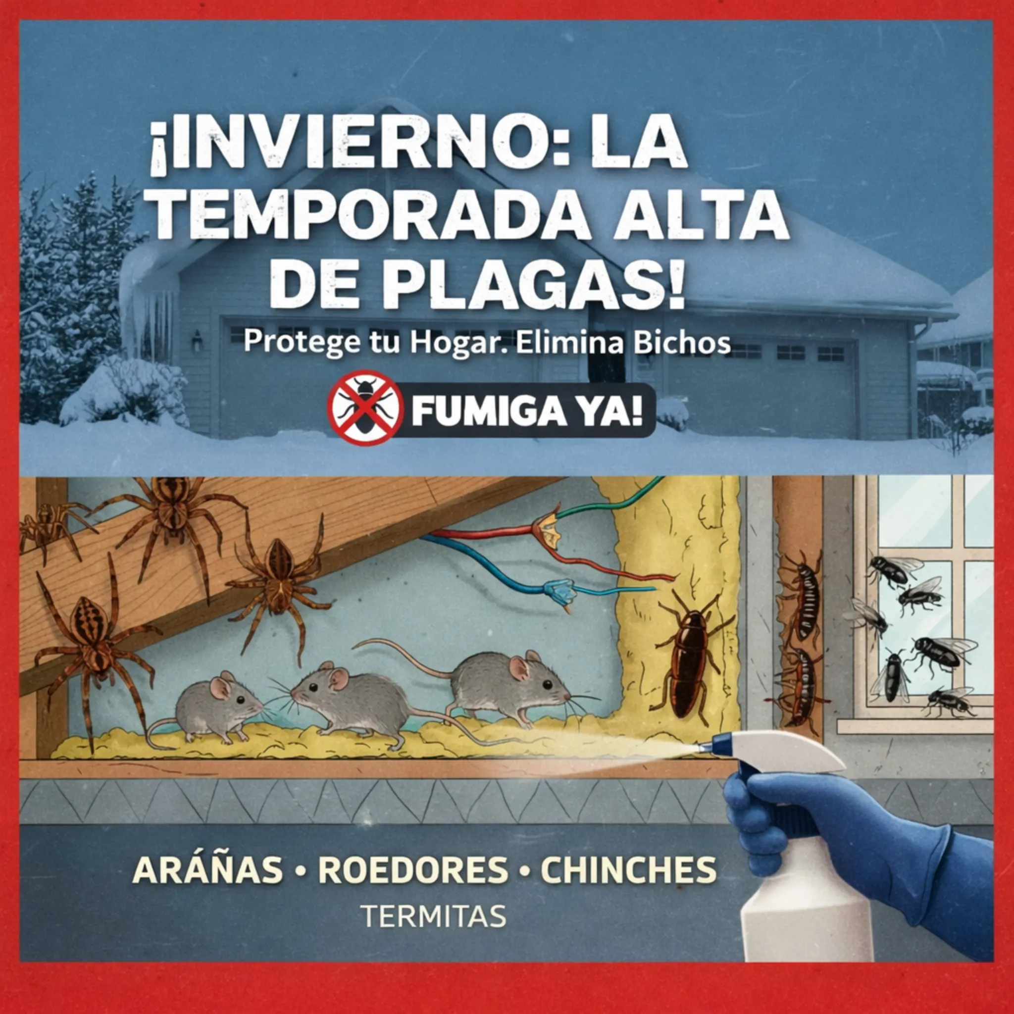 Plagas más comunes en invierno