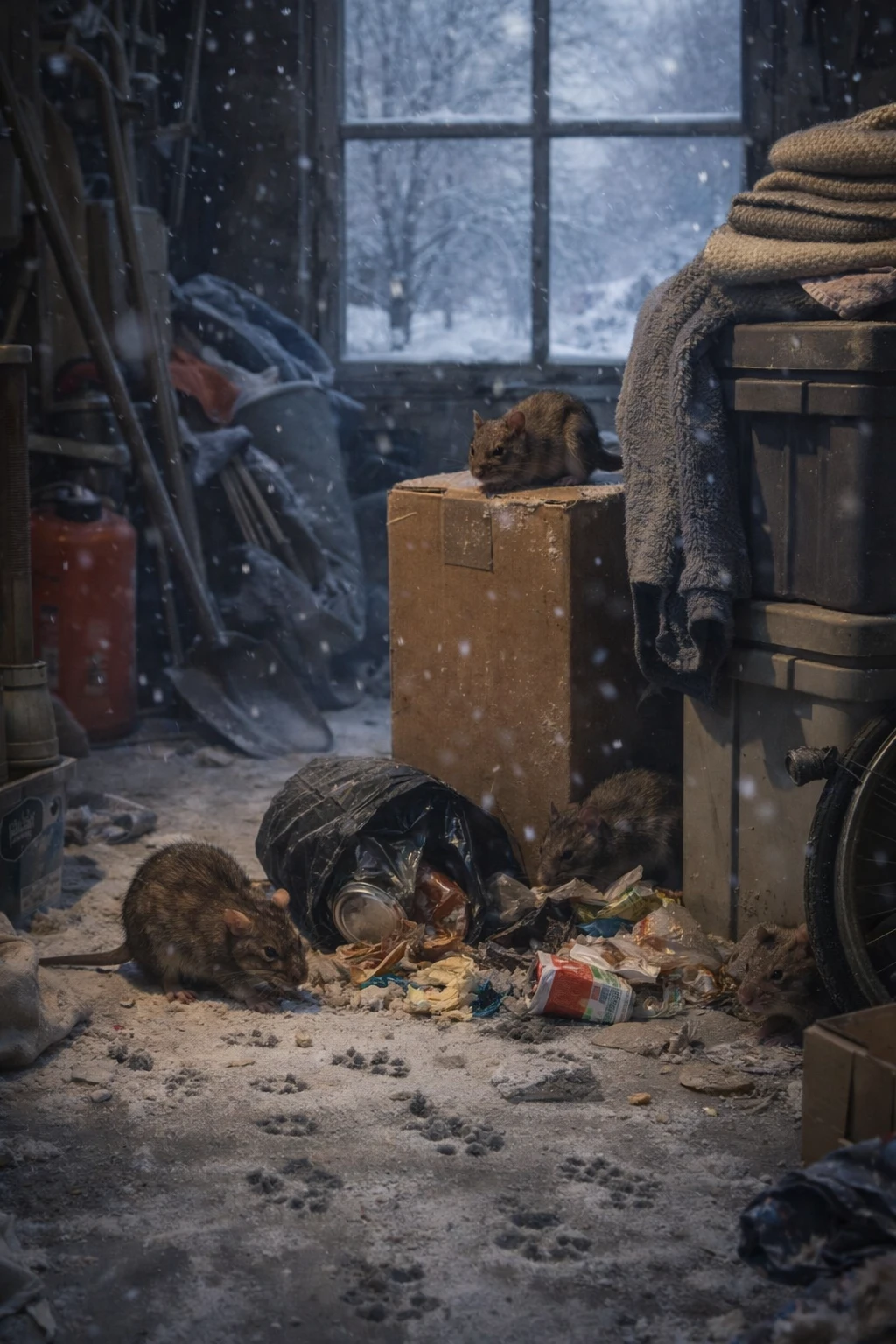 Roedores en la llegada del invierno