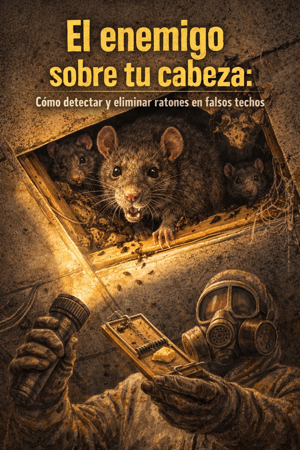 El enemigo sobre tu cabeza: Cómo detectar y eliminar ratones en falsos techos